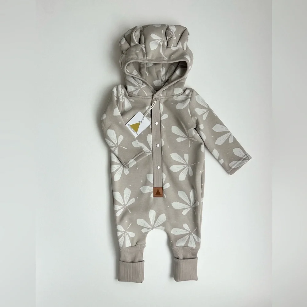 Baby Fleece Hooded Jumpsuit | Warm one piece